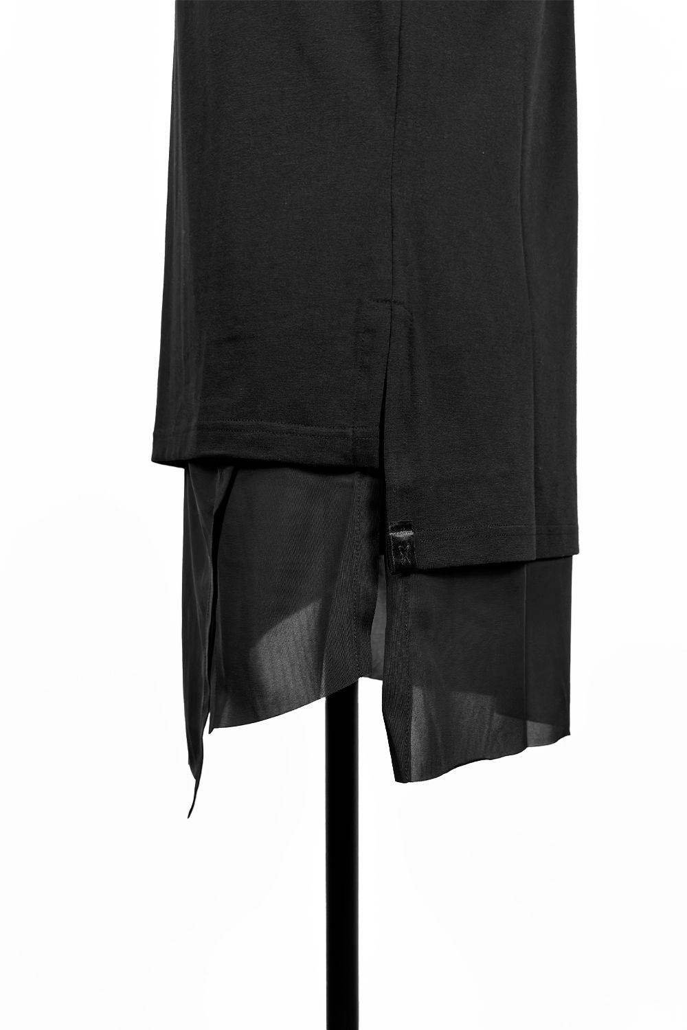 BEA-TENJIKU Slit Hem Layered T-Shirt / ベア天竺 スリットヘムレイヤードTシャツ