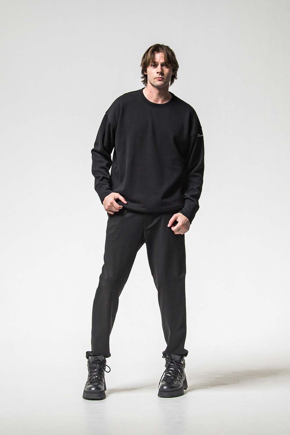 VELOURS FLEECE THERMAL LOOSE TRAINER / ベロア フリース サーマル ルーズ トレーナー