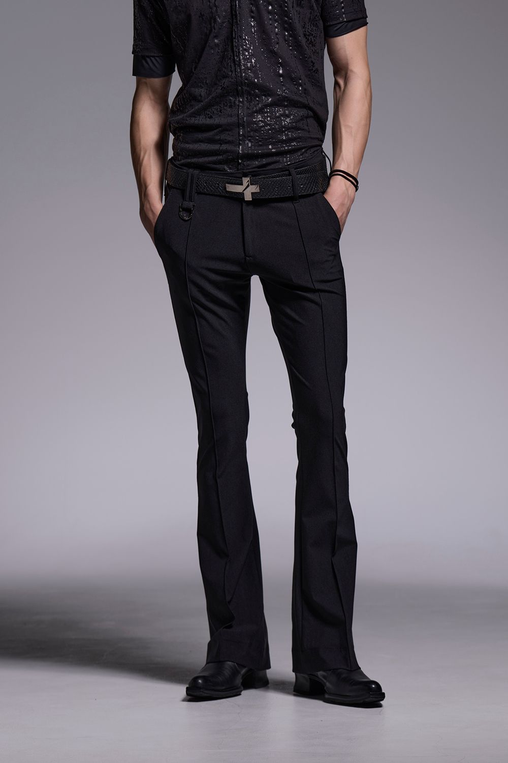 High Tension Jersey Flare Skinny Slacks / ハイテンションジャージー フレア スキニー スラックス