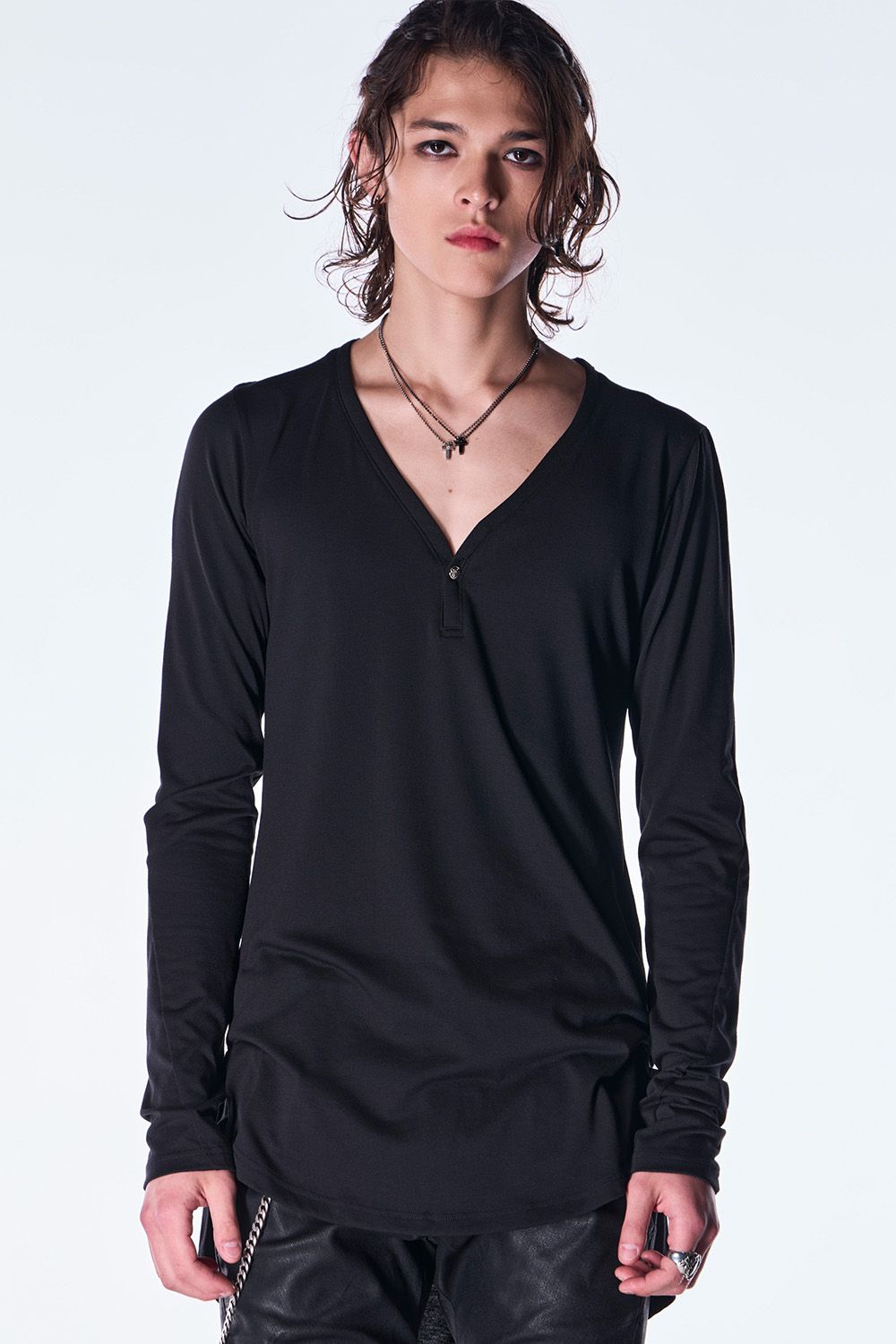 BEA TENJIKU Henry Neck T-shirt / ベア天竺 ヘンリーネック Tシャツ