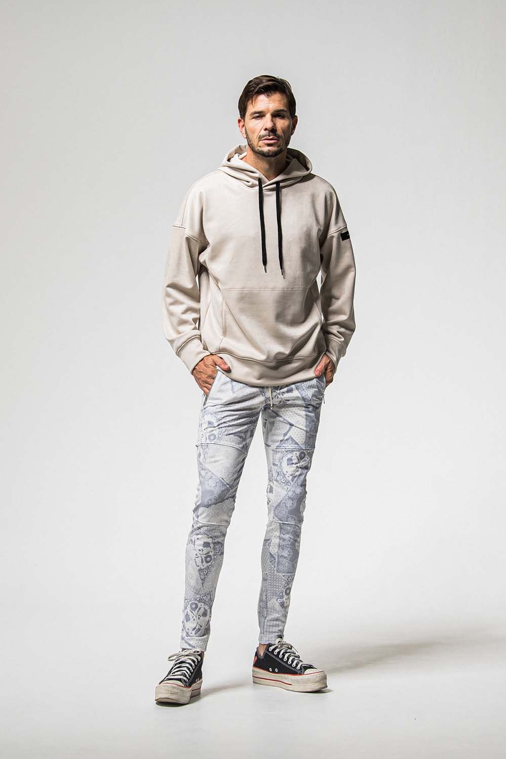 SUEDE LOOSE HOODIE / スウェード ルーズ フーディ