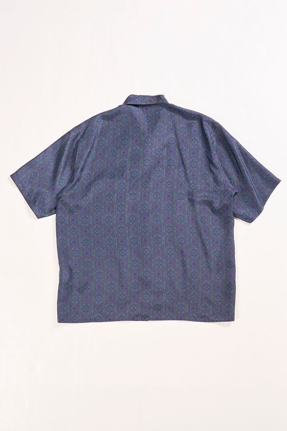 HABUTAE SILK OPEN COLLAR SHIRT / シルク羽二重 オープンカラーシャツ
