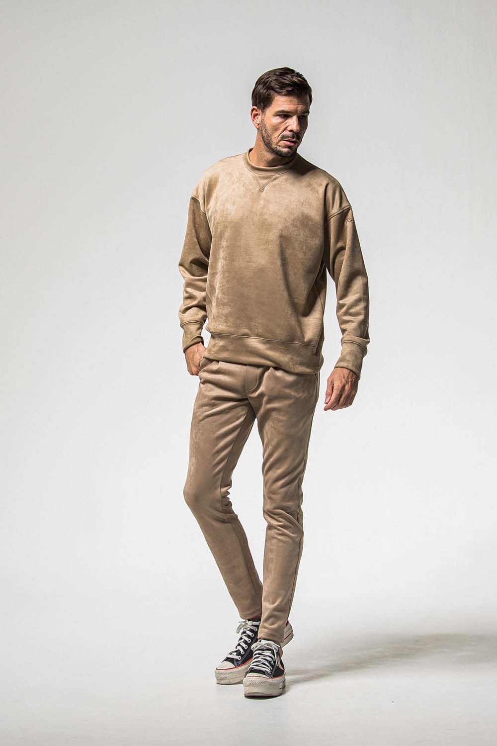 CHRIS EASY SUEDE TUCK PANTS / クリス イージー スウェード タックパンツ