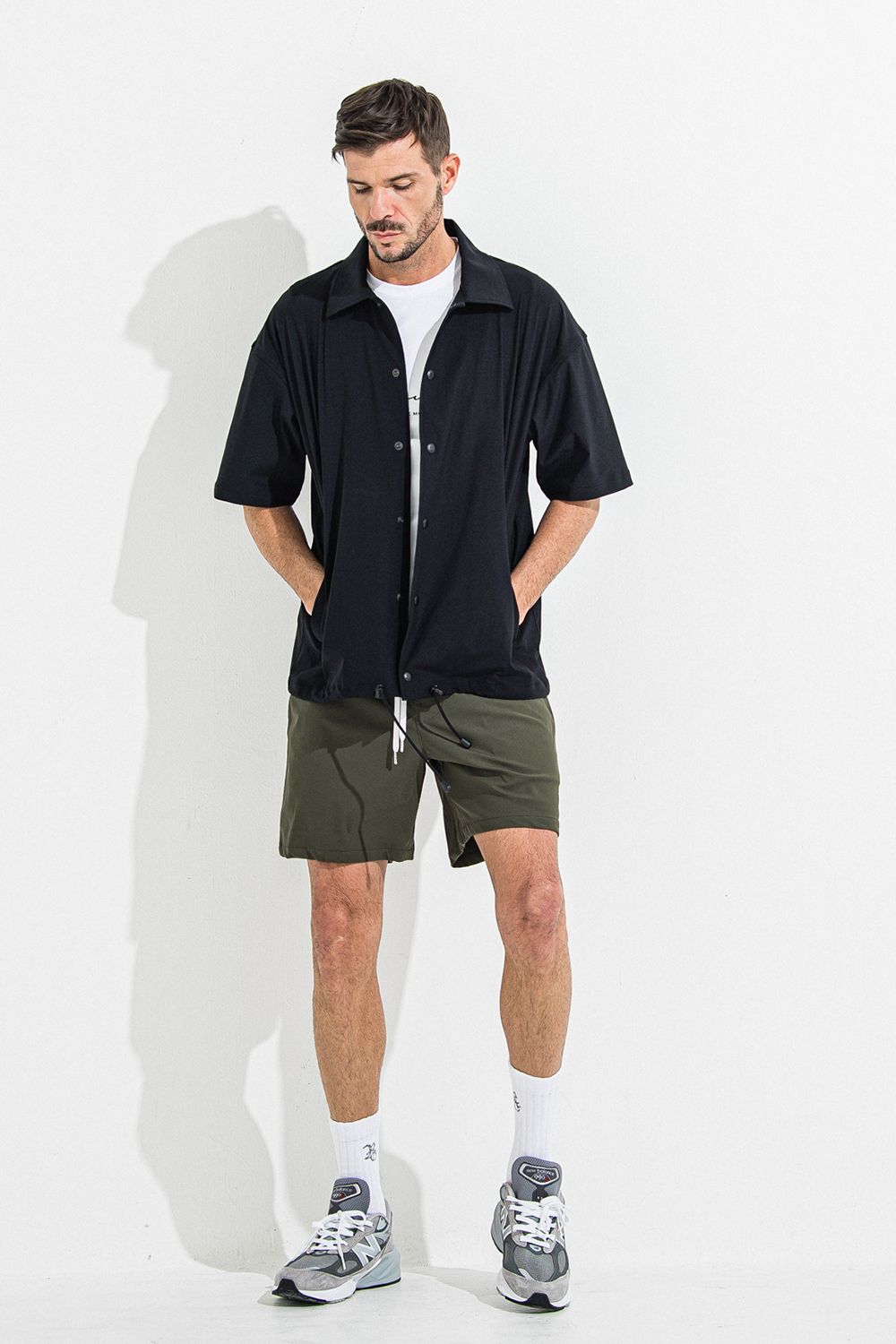 NYLON HALF COACH JACKET / ナイロン ハーフ コーチジャケット