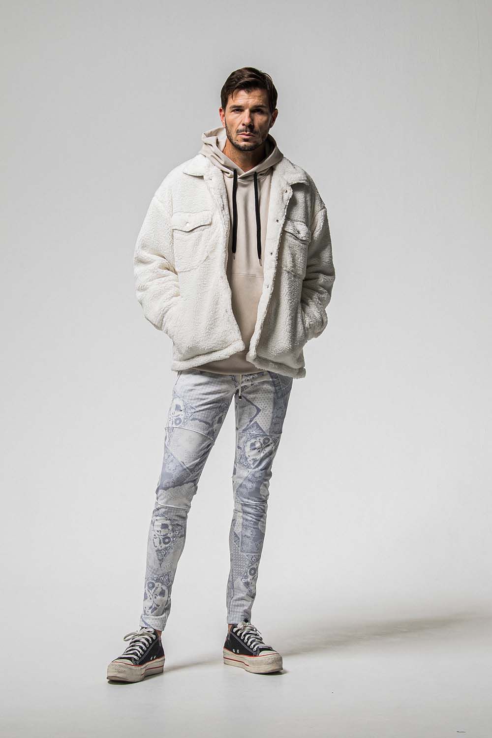 SUEDE LOOSE HOODIE / スウェード ルーズ フーディ