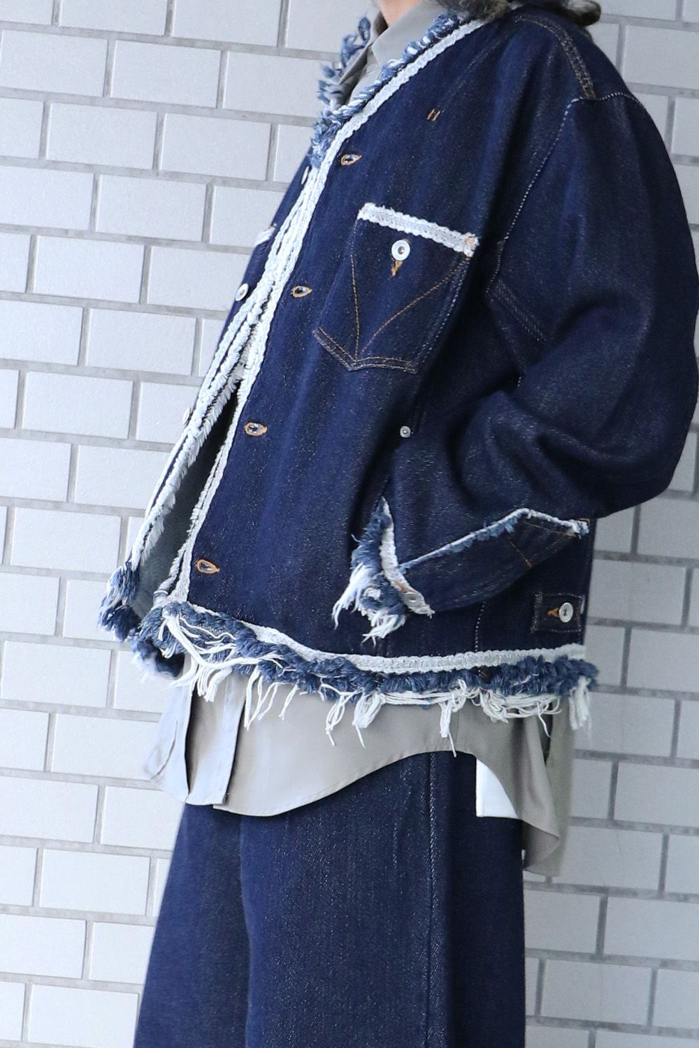 meagratia デニムブルゾン”Lace tape denim BL”が再入荷！＆秋冬おすすめのジャケットとスラックスもご紹介いたします！