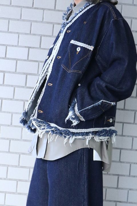 meagratia デニムブルゾン”Lace tape denim BL”が再入荷！＆秋冬おすすめのジャケットとスラックスもご紹介いたします！