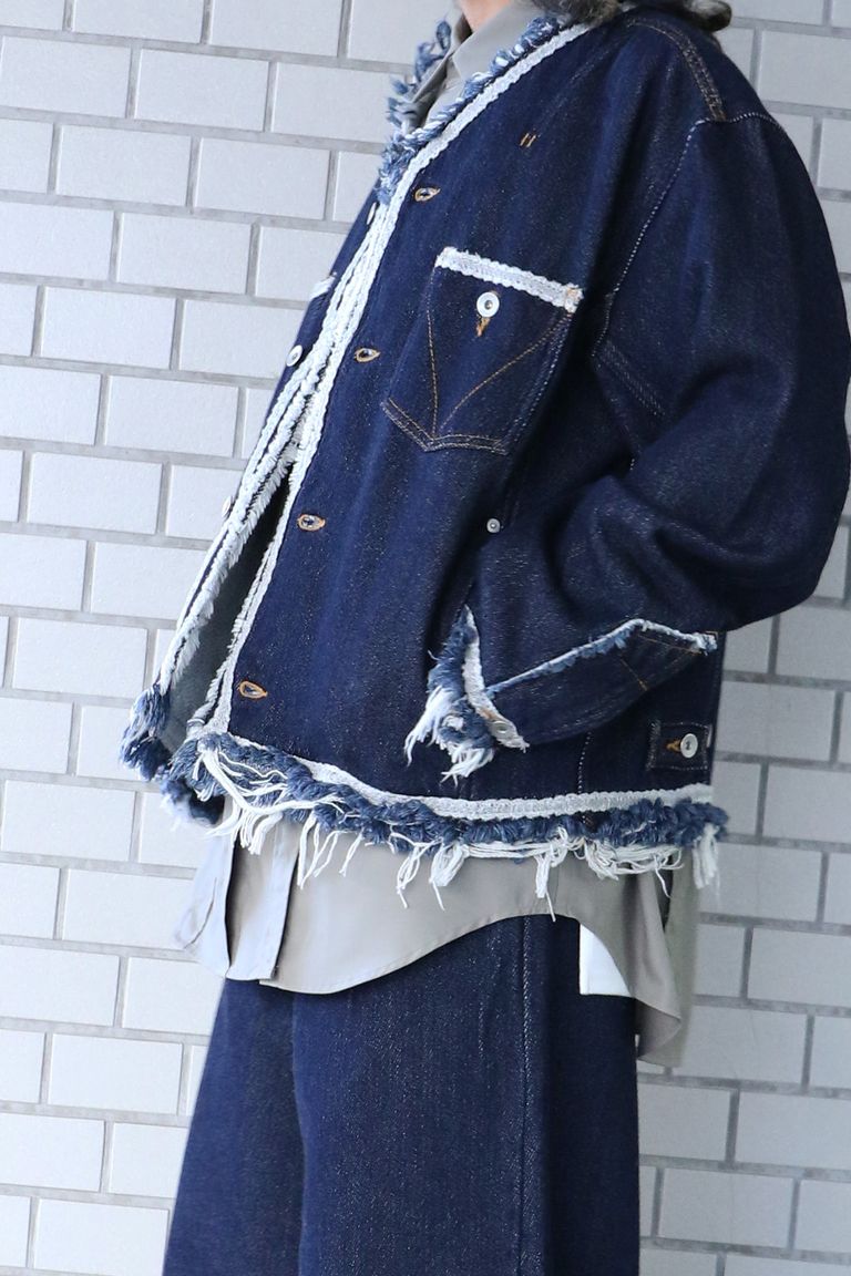 meagratia デニムブルゾン”Lace tape denim BL”が再入荷！＆秋冬おすすめのジャケットとスラックスもご紹介いたします！