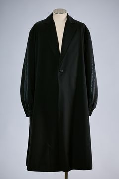 Taffeta Drape Coat / タフタ ドレープ コート