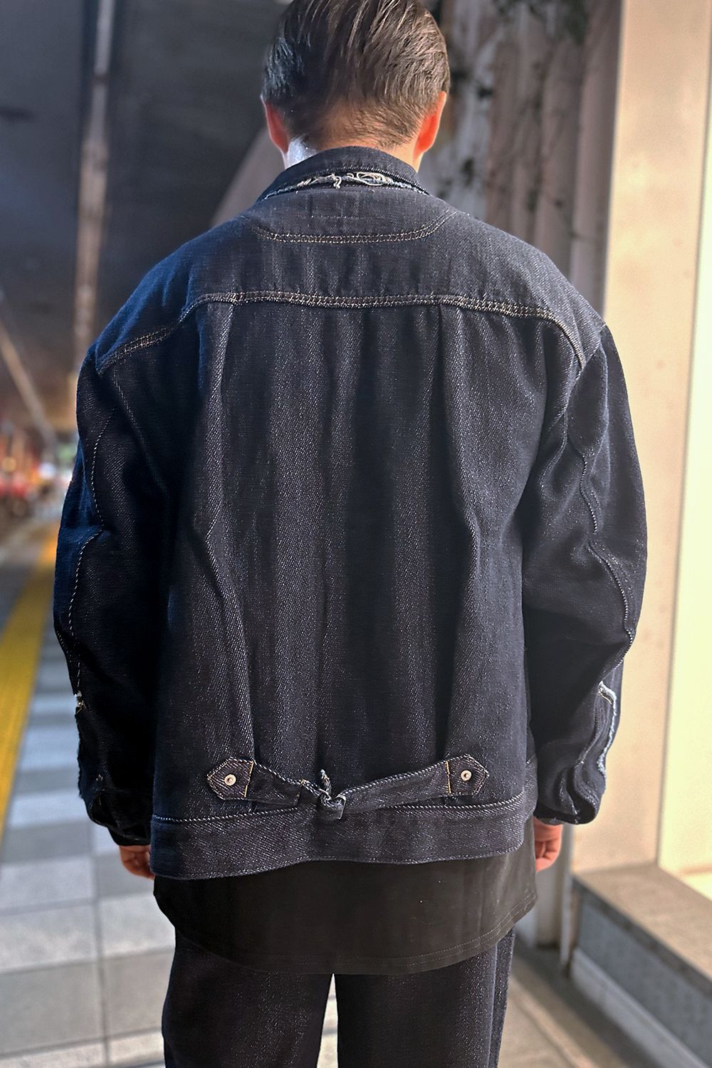 Loose twist yarn denim BL / ルーズ ツイスト ヤーン デニム ブルゾン