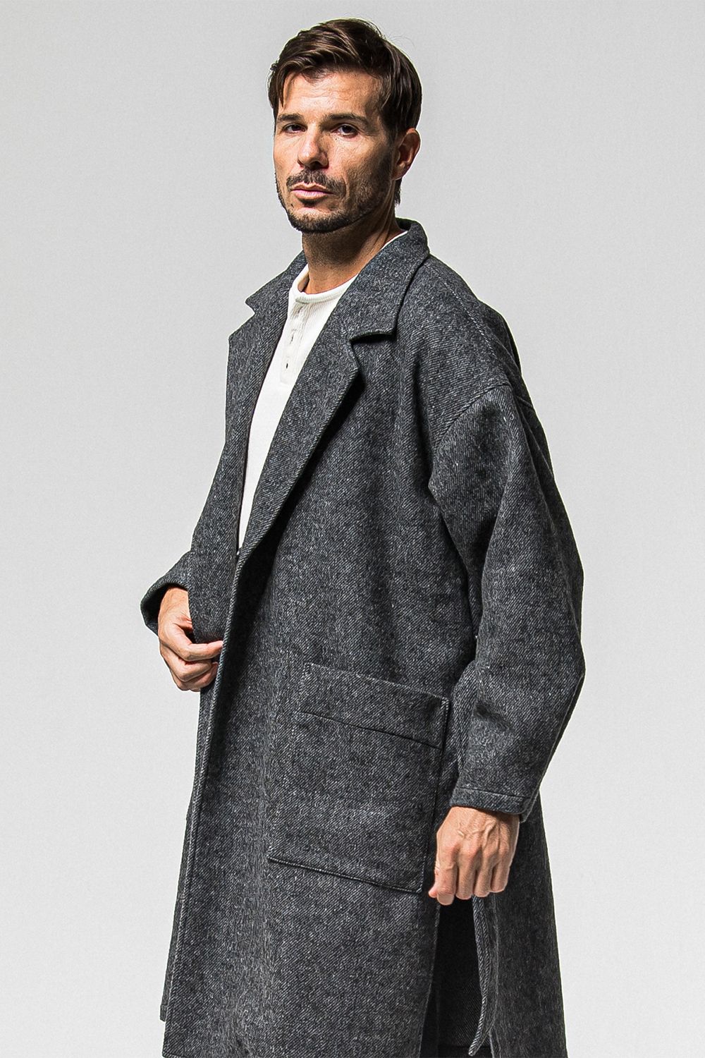 GOWN OVER COAT / オーバーサイズ ガウン コート