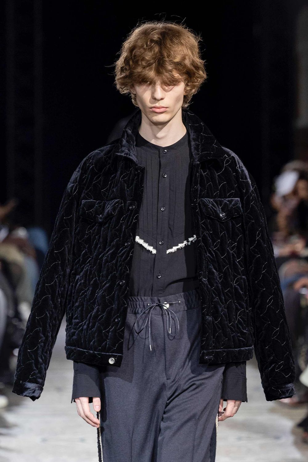 Velour quilting Blouson / ベロア キルティング ブルゾン