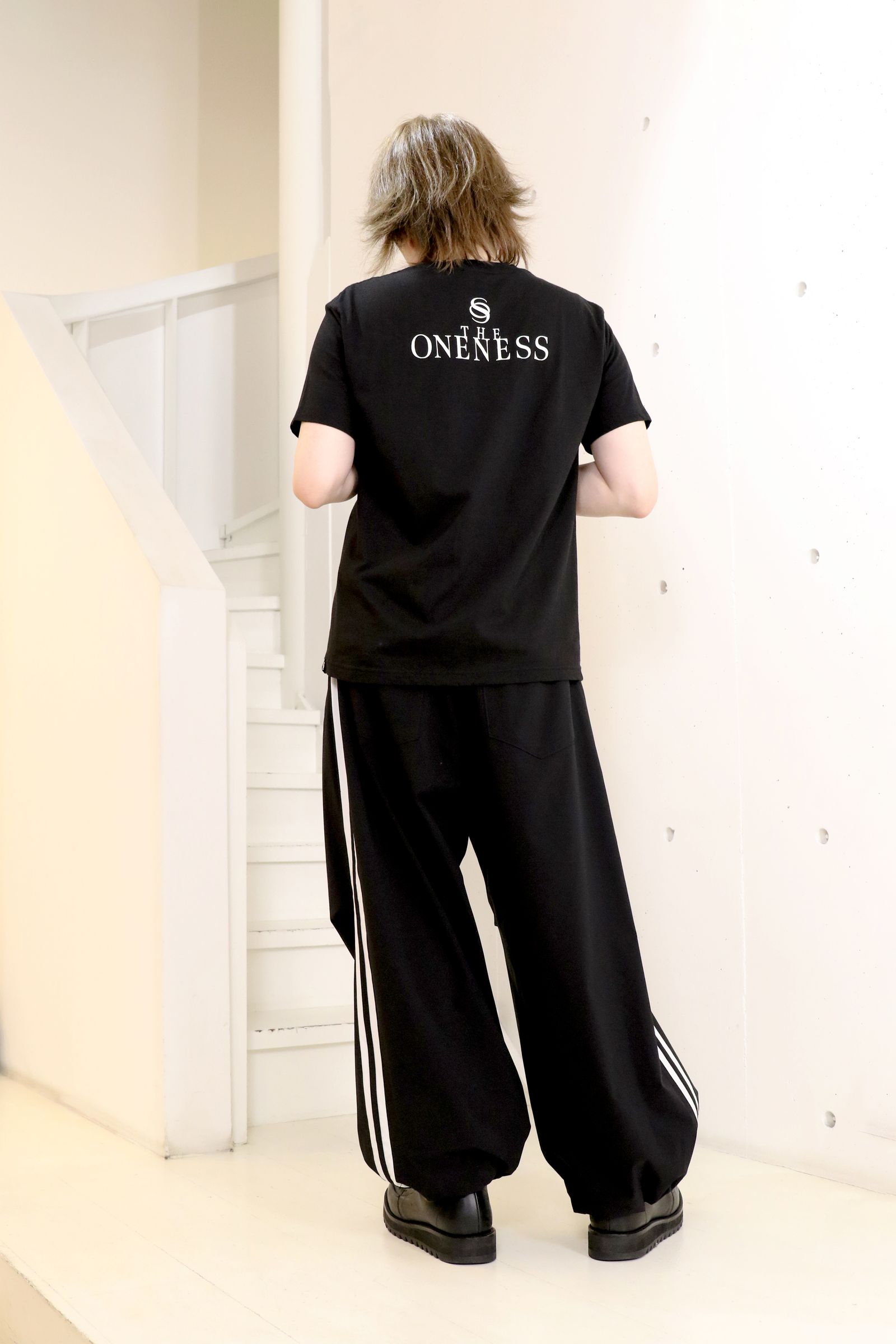 Sustainable Tuffeta Line Loose Pants / ライン ルーズパンツ