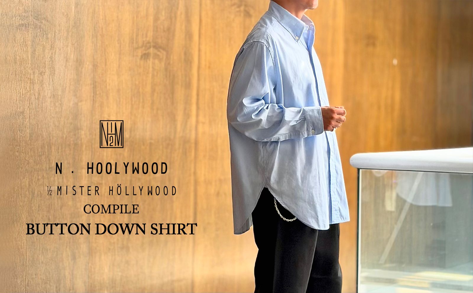N.HOOLYWOOD COMPILE BUTTON DOWN SHIRT