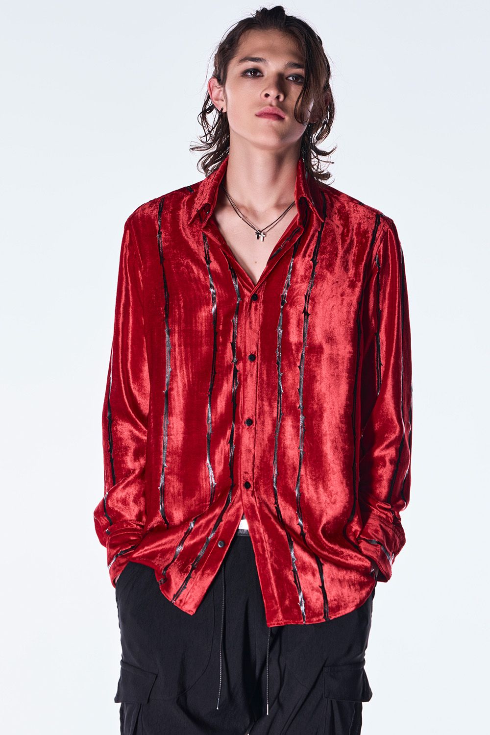 TOGE Velvet Shirt / トゲ ベルベット シャツ