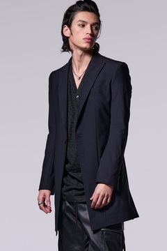 High Tension Jersey Long Jacket(裏地黒無地サテン) / ハイテンション ジャージ ロング ジャケット