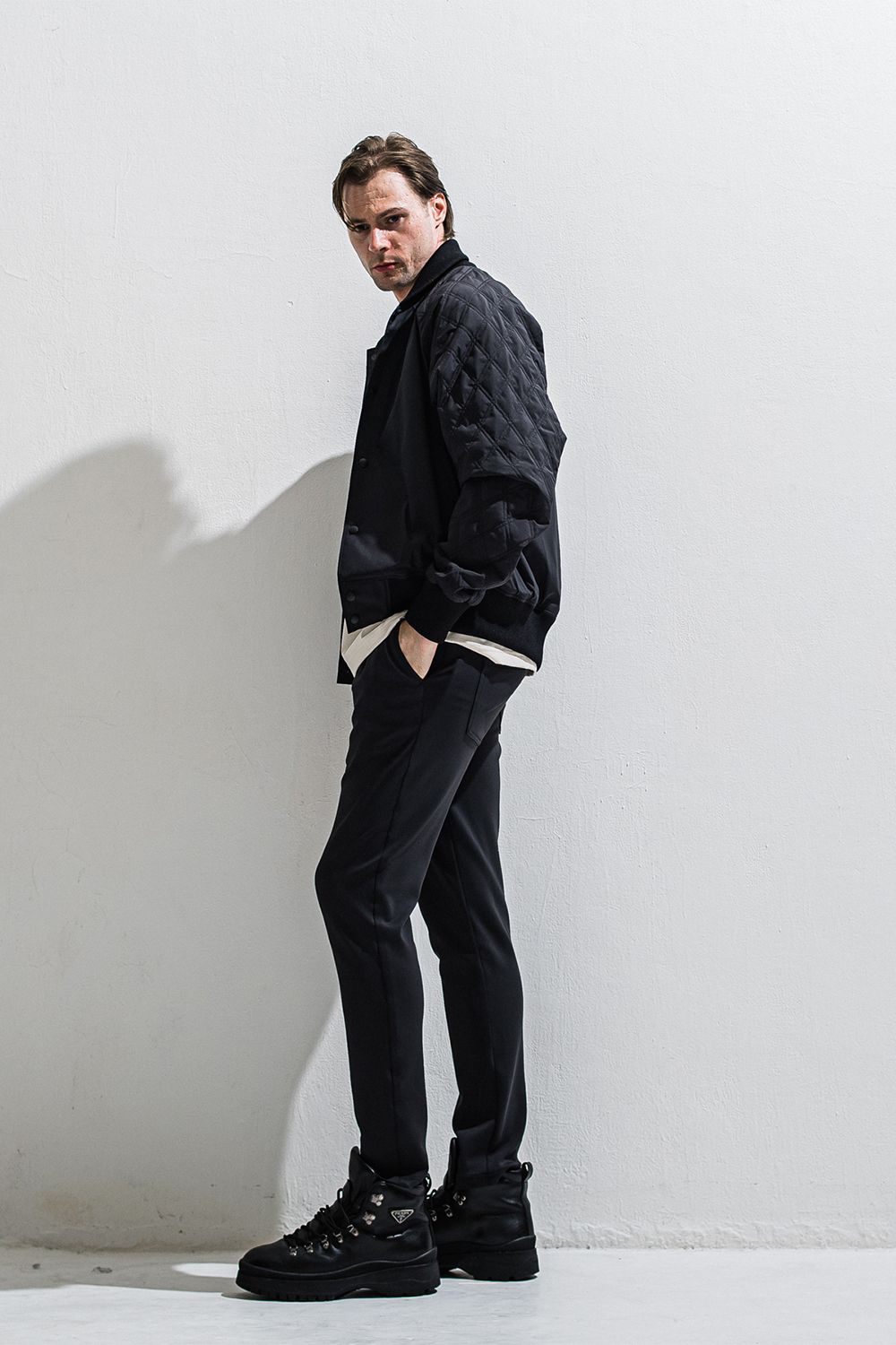 PB Varsity jacket / ラグランスリーブ キルティング バーシティージャケット