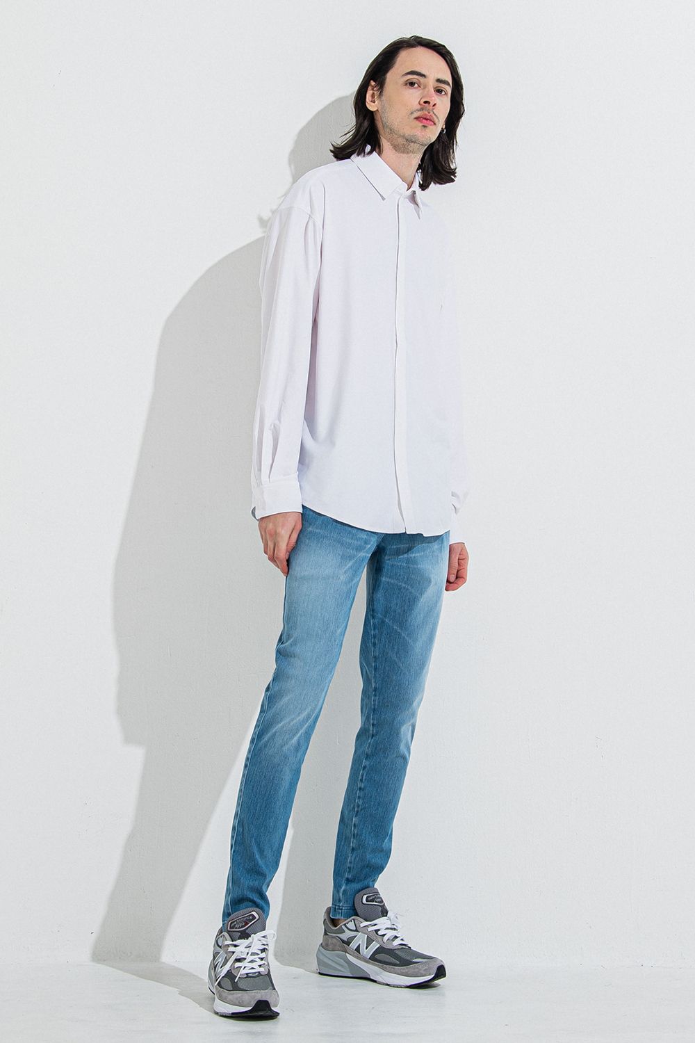 DENIM JERSEY CHRIS EASY TUCK PT / デニム ジャージ クリス イージー タック パンツ