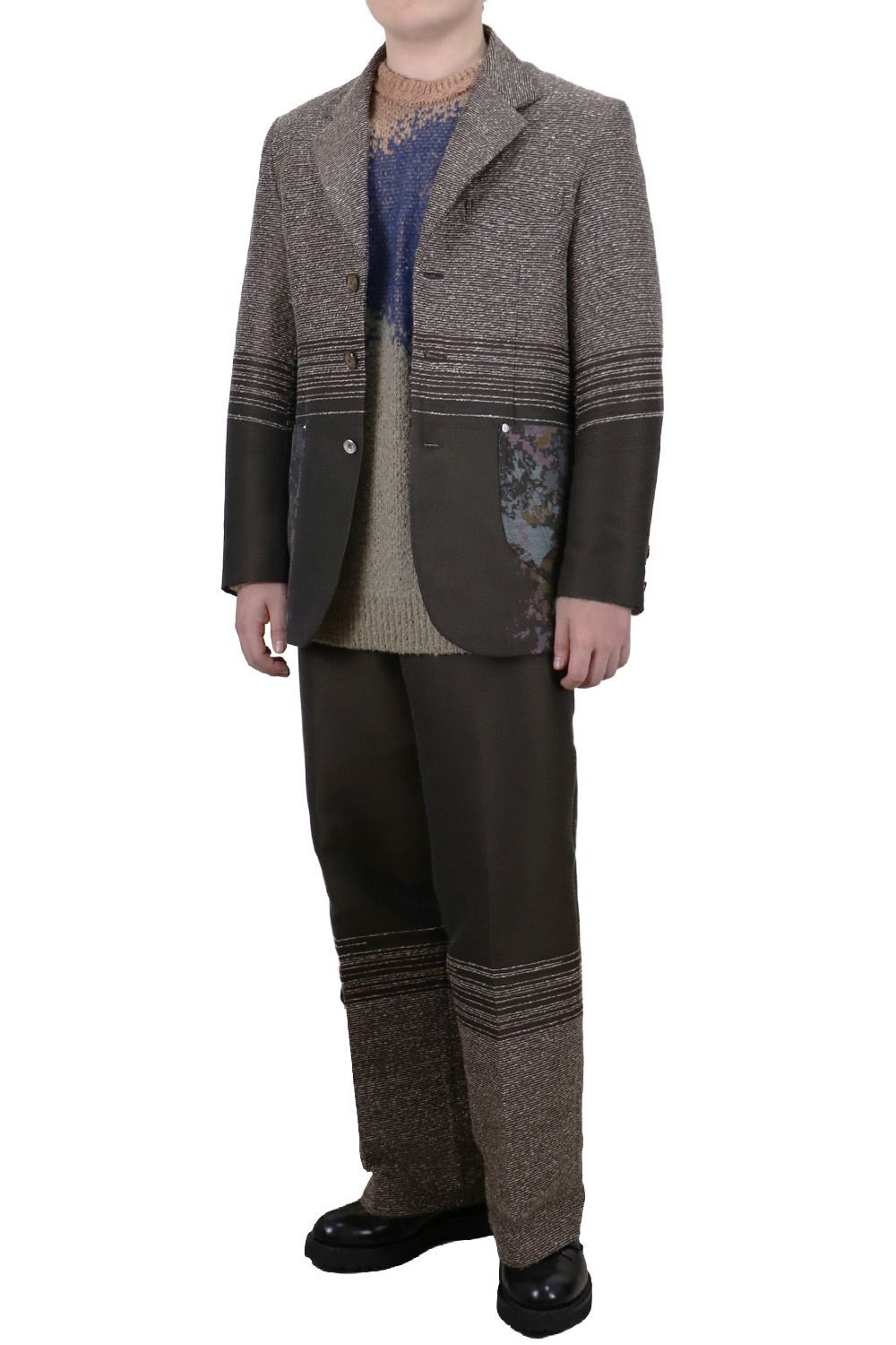 Gradation jacquard trousers / グラデーション ジャガード トラウザーズ