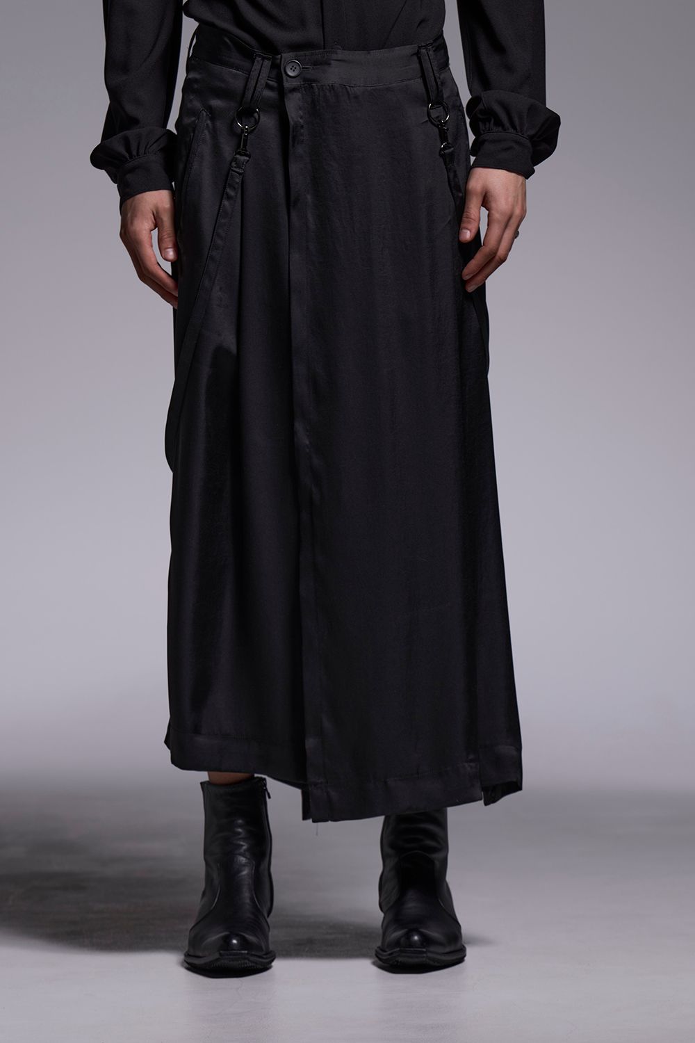 Vintage Satin Skirt Suspender Slacks / ヴィンテージサテン スカート サスペンダー スラックス