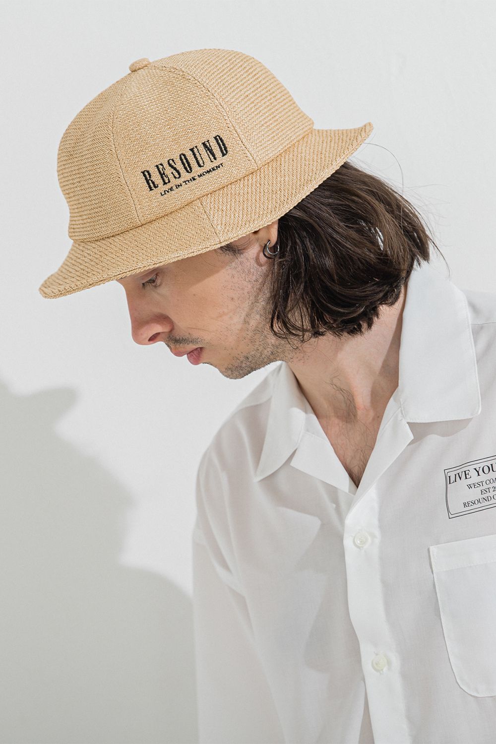 STRAW MESH BELL HAT / ストロー メッシュ ベルハット