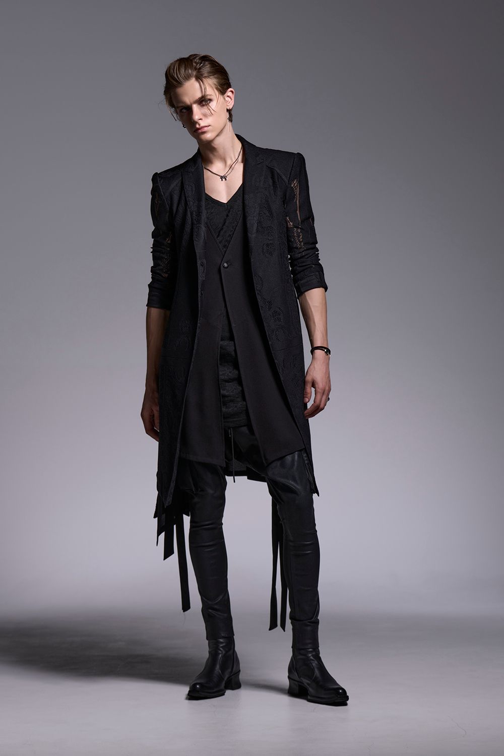 Crape Long Flare Vest / クレープ ロングフレアベスト