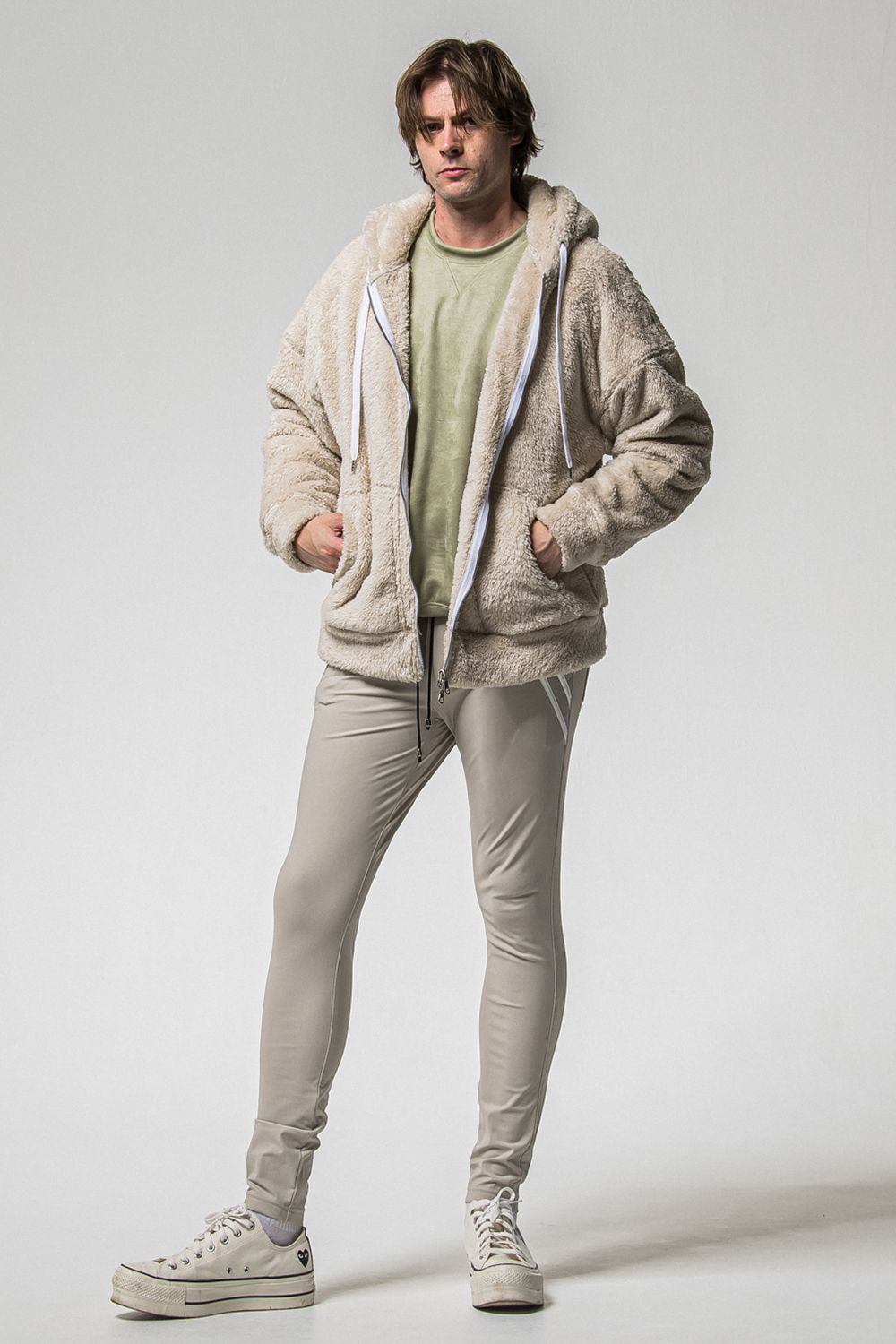 BOA ZIP LOOSE HOODIE / ボア ジップ ルーズ フーディ