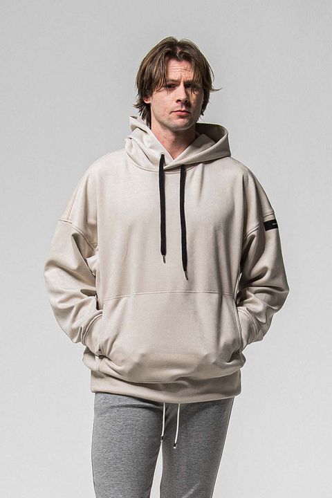 SUEDE LOOSE HOODIE / スウェード ルーズ フーディ