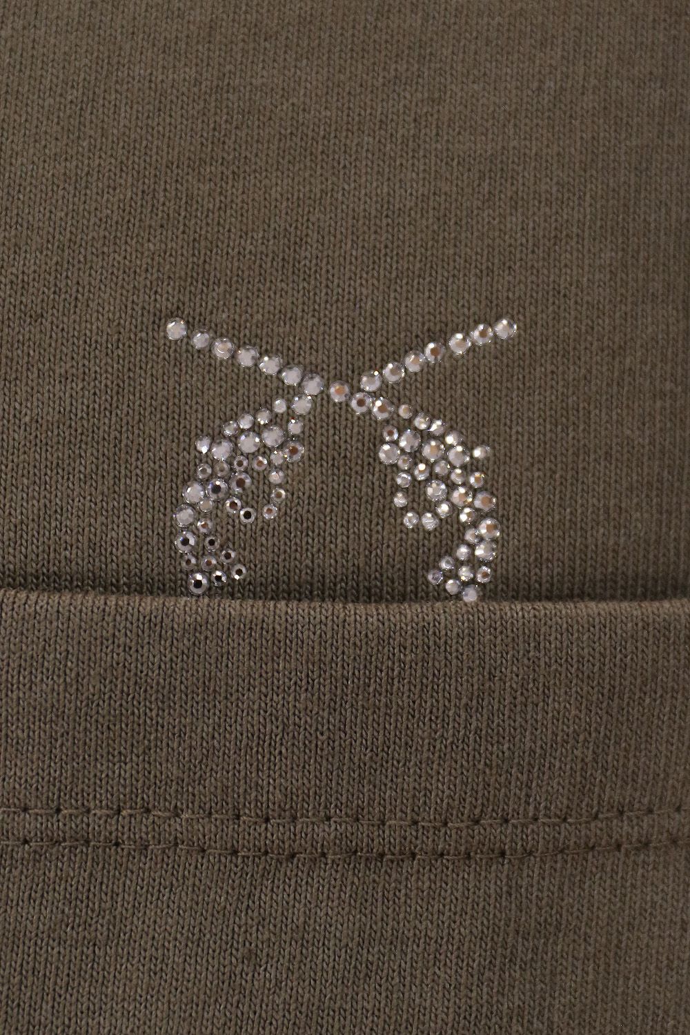 POCKET L/S T CRY / ポケット ロングスリーブ モックネック Tシャツ クロスガンクリスタル