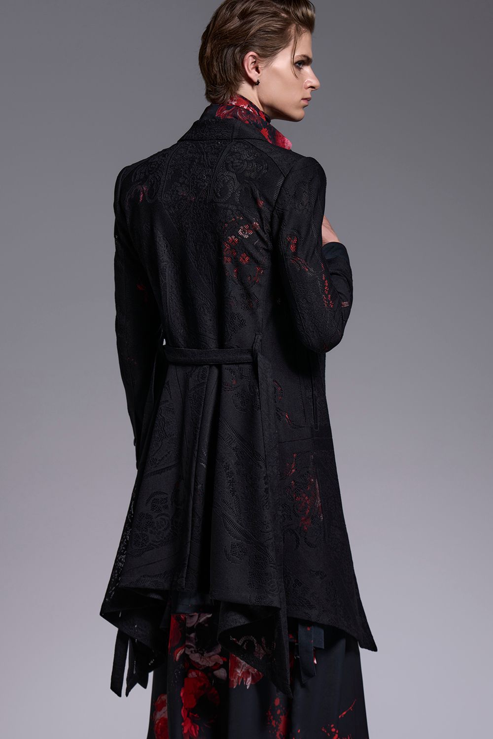 CROSS-Lace Flare Jacket / クロスレース フレアジャケット