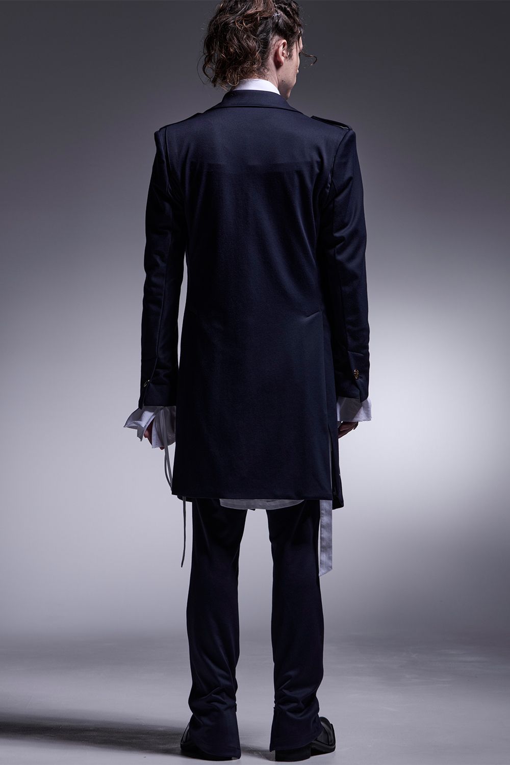 CHIRIMEN Shirring Frill Shirt / 縮緬 シャーリングフリルシャツ