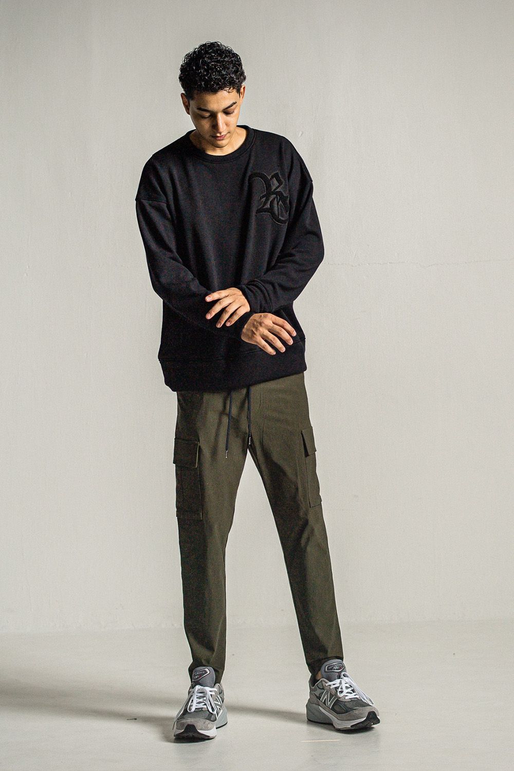 RC CHENILLE VELOURS FLEECE DROP TRAINER / RC シェニール ベロア フリース ドロップ トレーナー