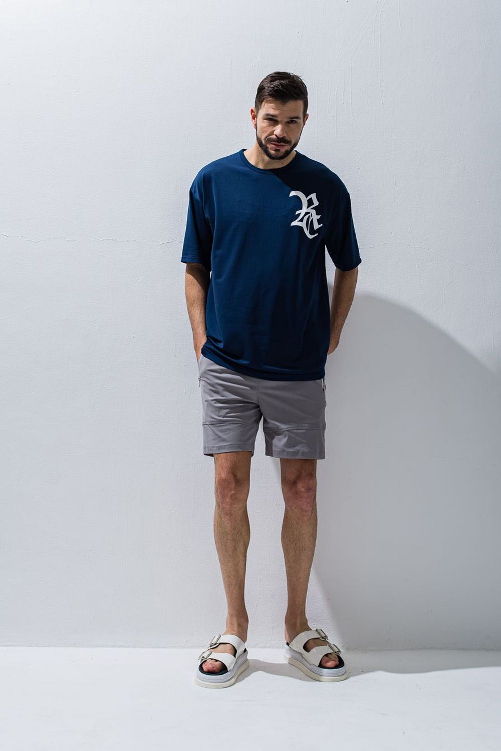 【美品】RESOUND CLOTHING／ジョンソン ナイロン ハーフパンツ RESOUND CLOTHING - JOHNSON NYLON HP / サイドライン ナイロン