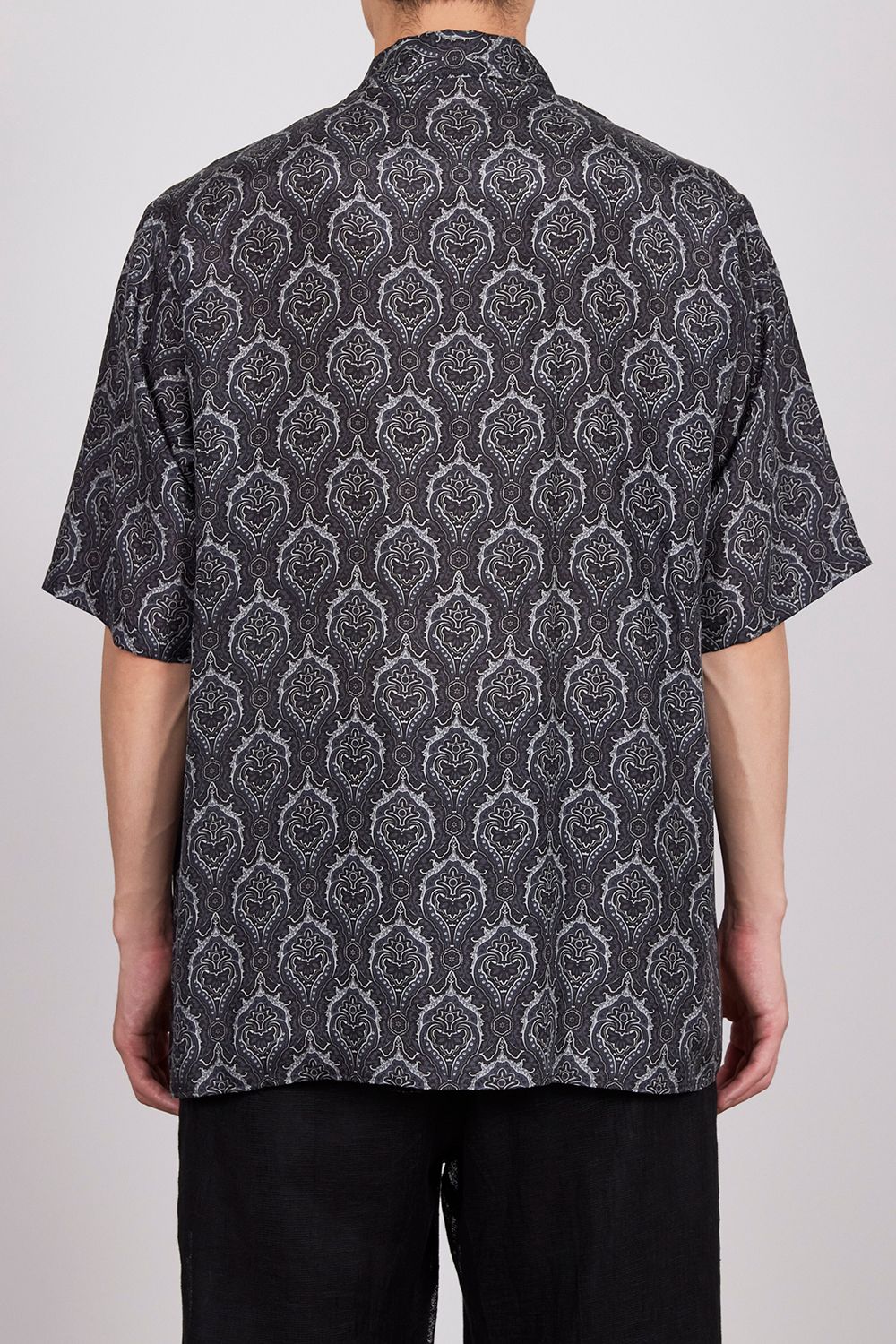 marka - HABUTAE SILK OPEN COLLAR SHIRT / シルク羽二重