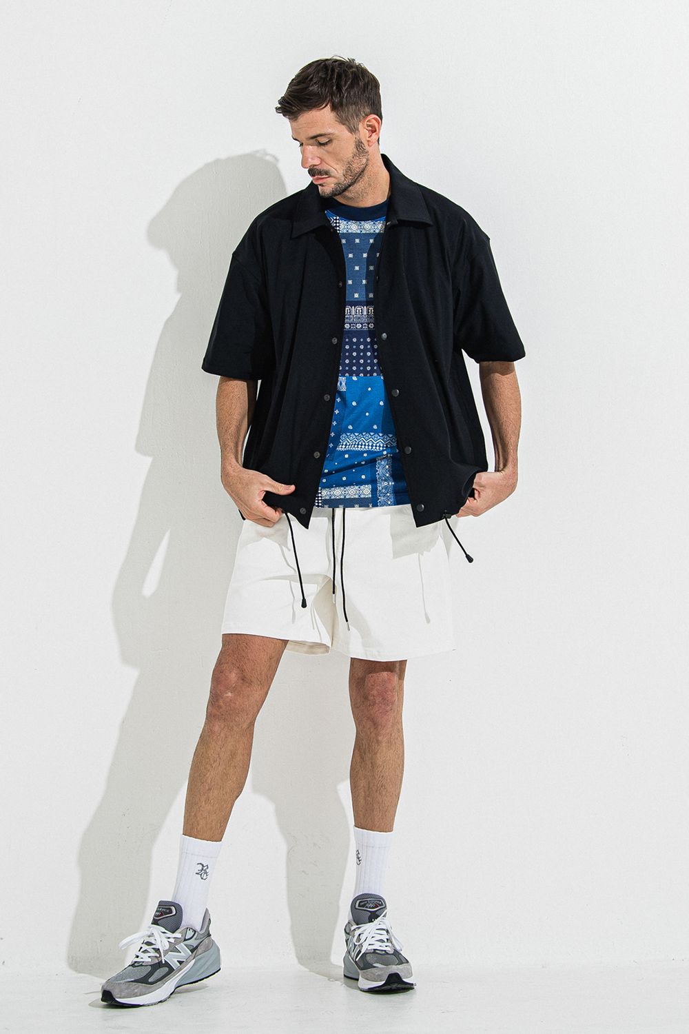 NYLON HALF COACH JACKET / ナイロン ハーフ コーチジャケット