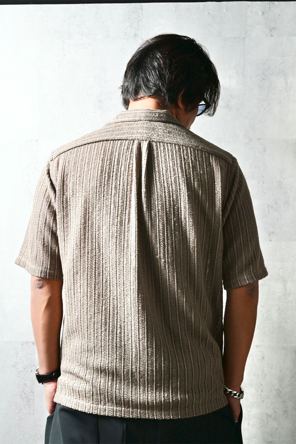 russel shirts / ラッセル織り オープンカラーシャツ