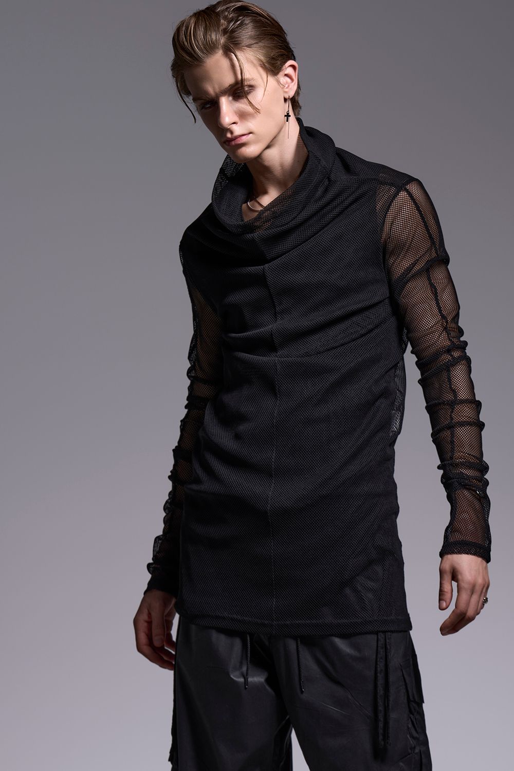 Mesh Loose High Neck / メッシュ ルーズハイネック