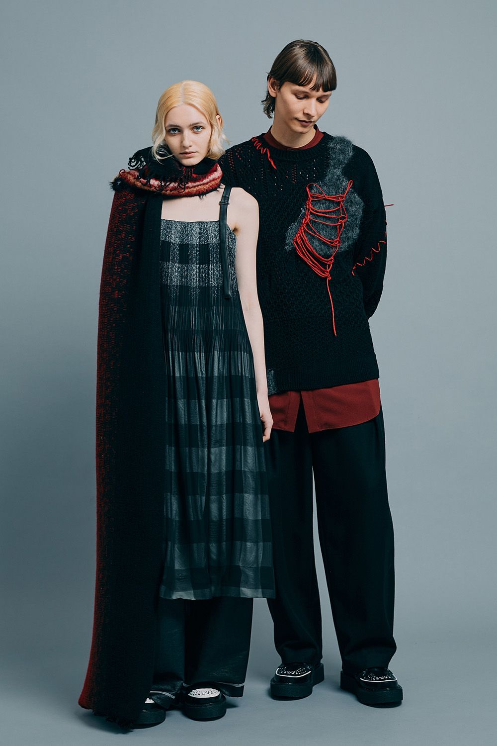 Mixed fur knit P/O / ミックス ファー ニット プルオーバー