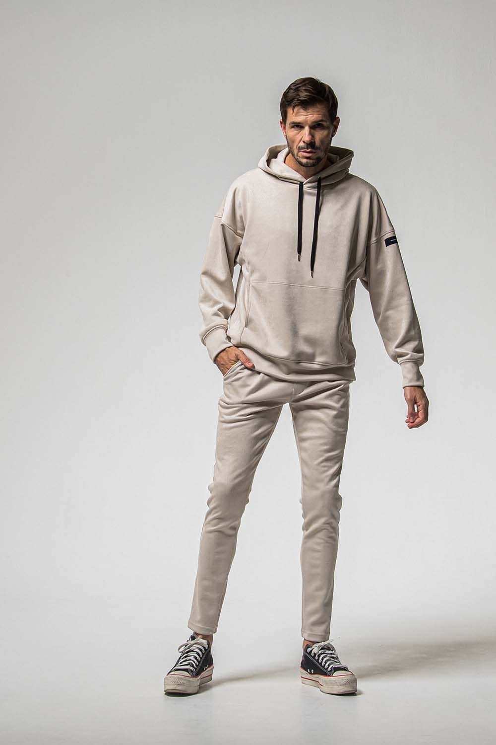 CHRIS EASY SUEDE TUCK PANTS / クリス イージー スウェード タックパンツ