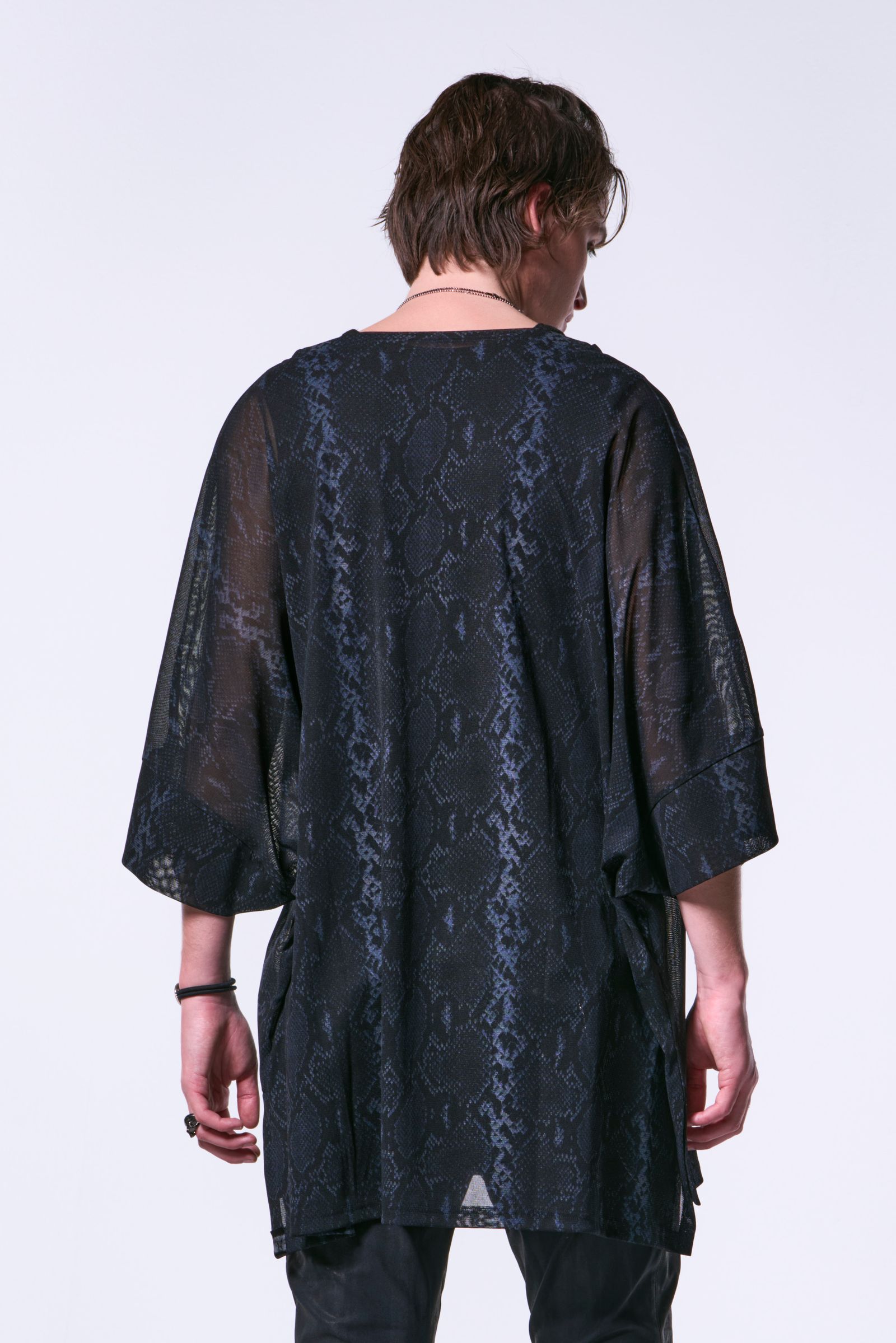 Python Mesh Dolman T-Shirt / パイソンメッシュ ドルマンスリーブTシャツ