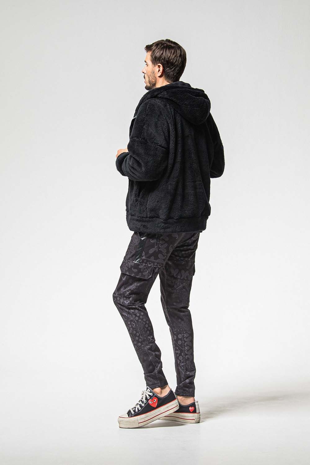 BOA ZIP LOOSE HOODIE / ボア ジップ ルーズ フーディ