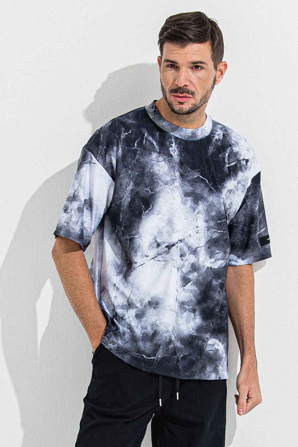 MARBLE RASH OVER T / マーブル オーバーサイズ ラッシュガード Tシャツ