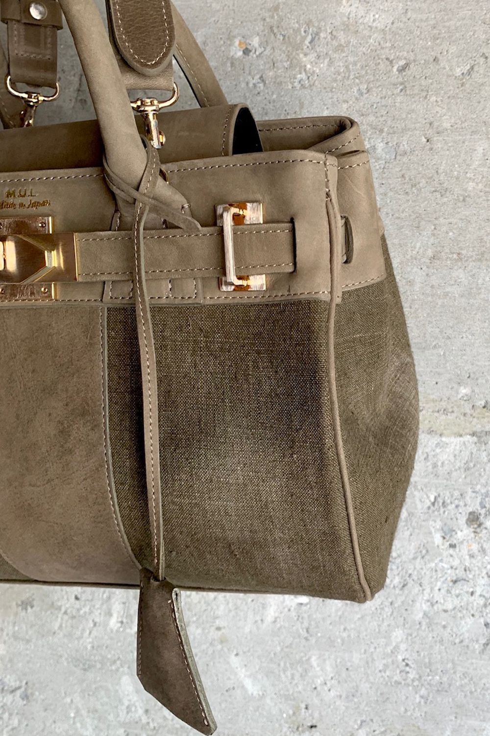 TOTE(SS) KAHKI - REMAKEVINTAGE / トート(SS)