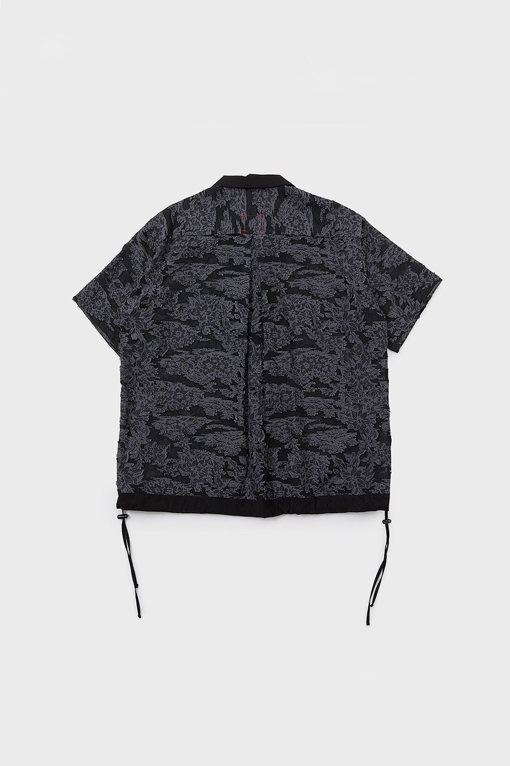 Cut jacquard sheer S/S shirt / カットジャガード シアー ショートスリーブ シャツ