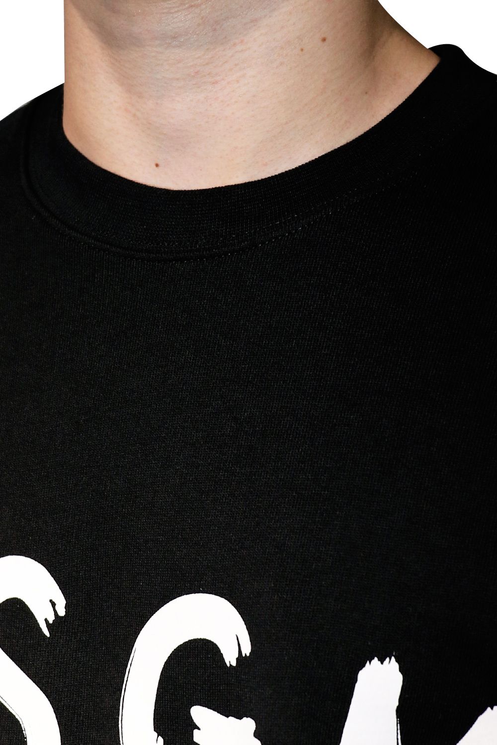CREW NECK SWEATSHIRT With BRUSHSTROKE LOGO