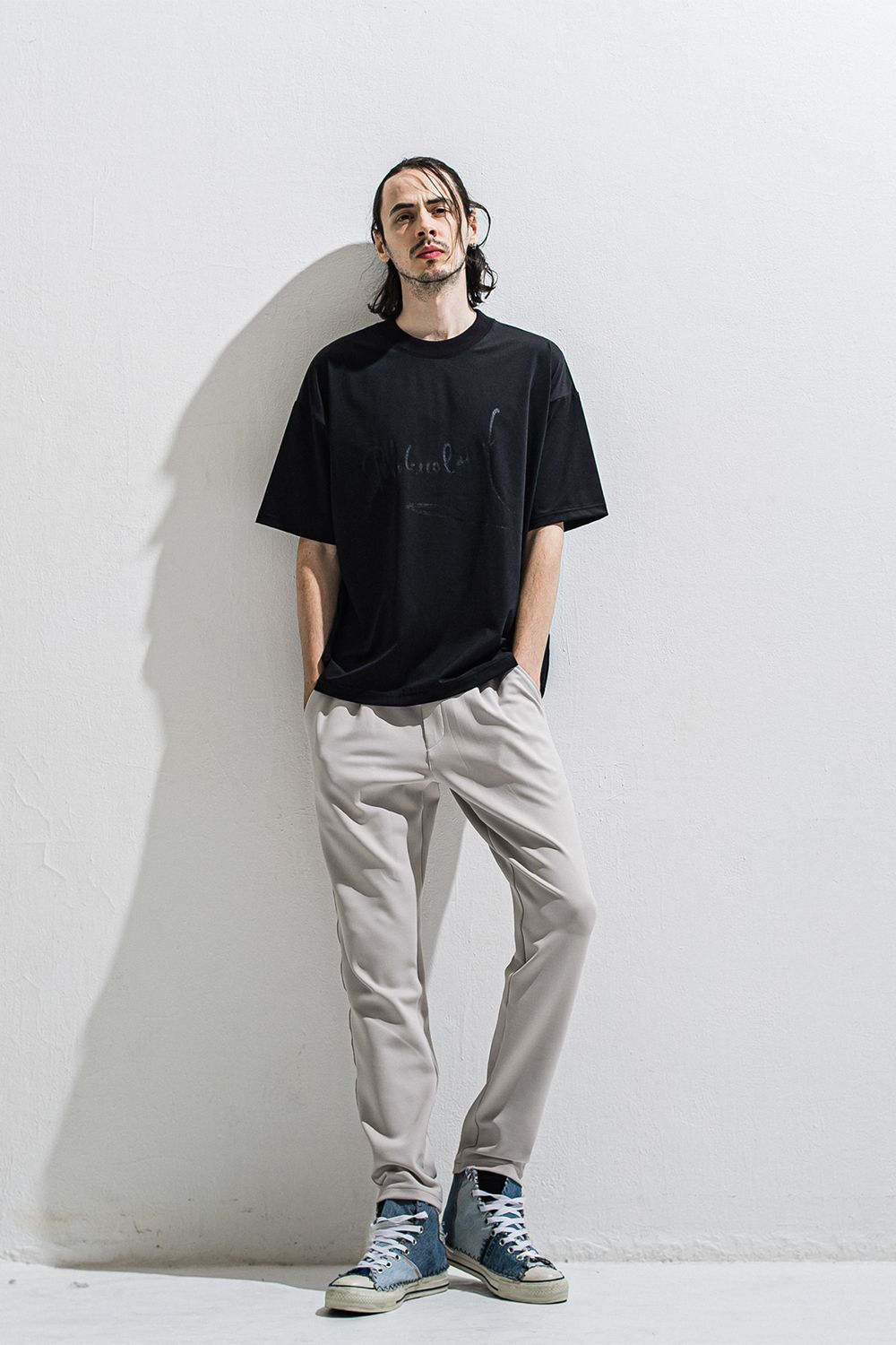 PB sign overnylon T / ナイロン オーバーサイズTシャツ