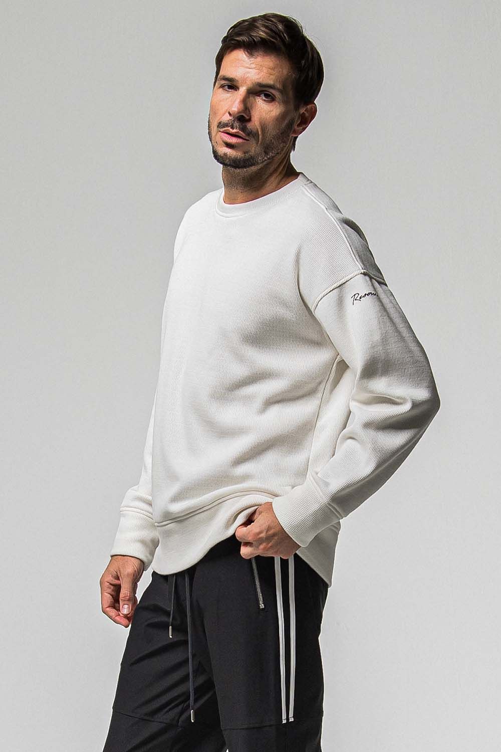 VELOURS FLEECE THERMAL LOOSE TRAINER / ベロア フリース サーマル ルーズ トレーナー