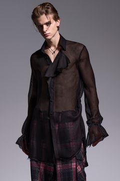 KARAMI Gather Sleeve Shirt / カラミ ギャザースリーブシャツ