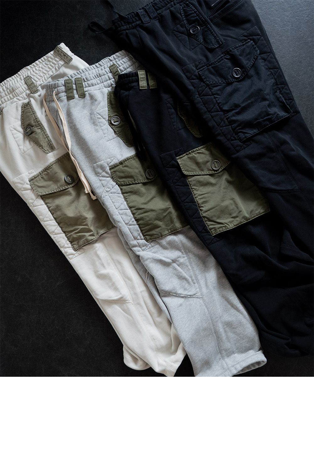 PARACHUTE SWEATPANTS / パラシュート スウェット パンツ リメイクパンツ