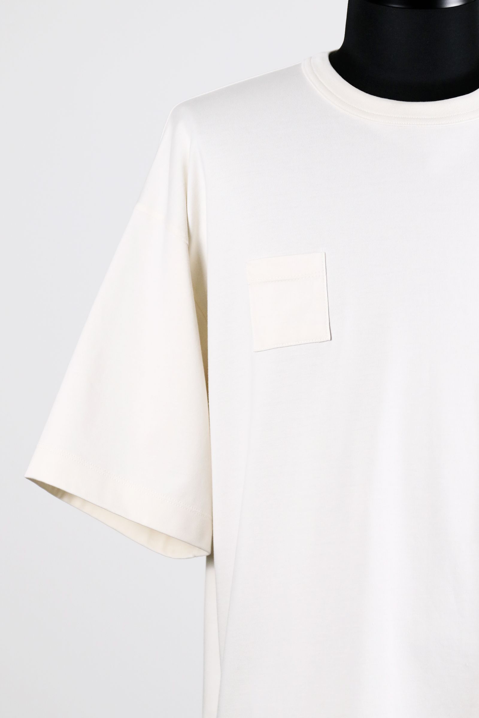 ORGANIC GIZA 60/3 KNIT DEVICES POCKET TEE / オーガニック ギザコットン ニット デバイス ポケット Tシャツ